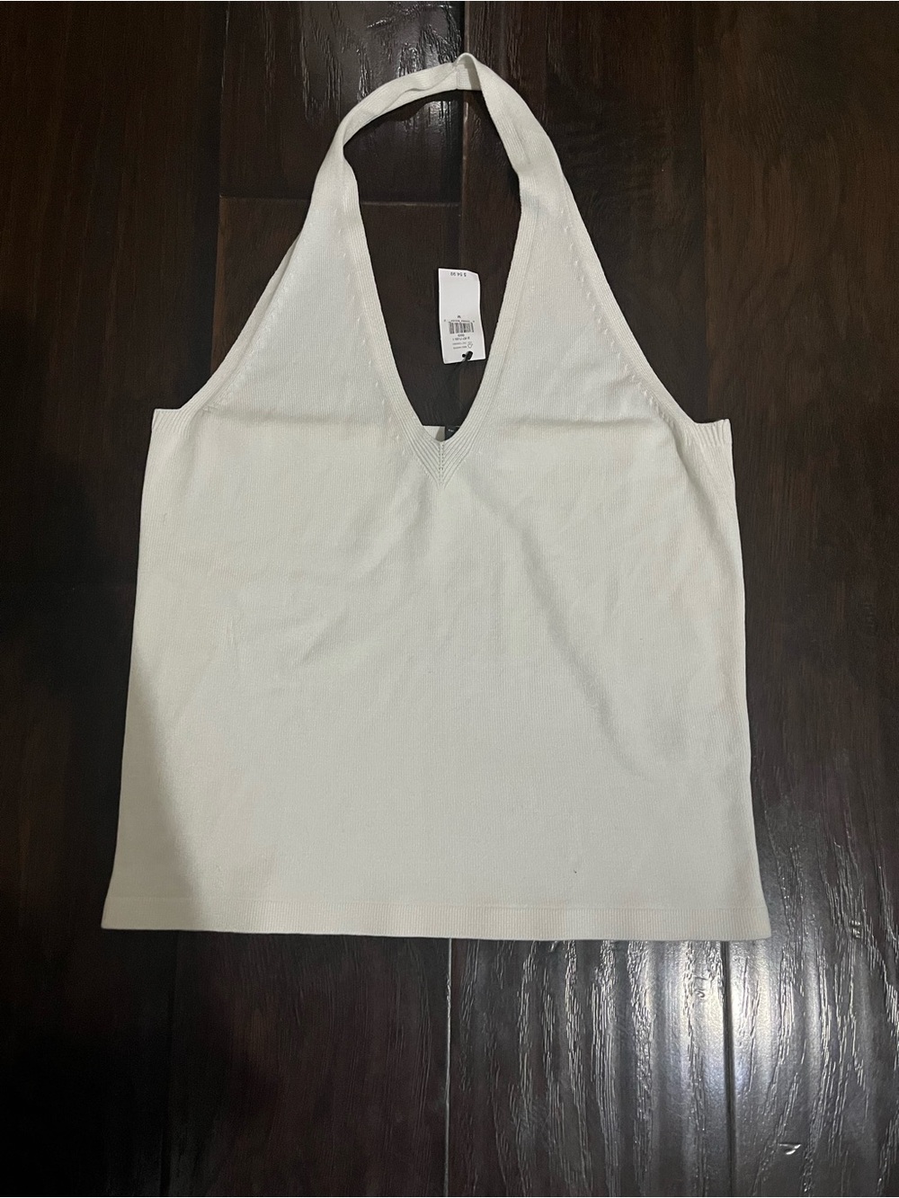 Banana Republic Cream Halter V-Neck Tank